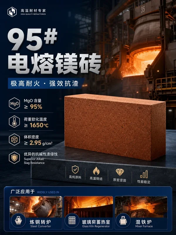 95#电熔镁砖